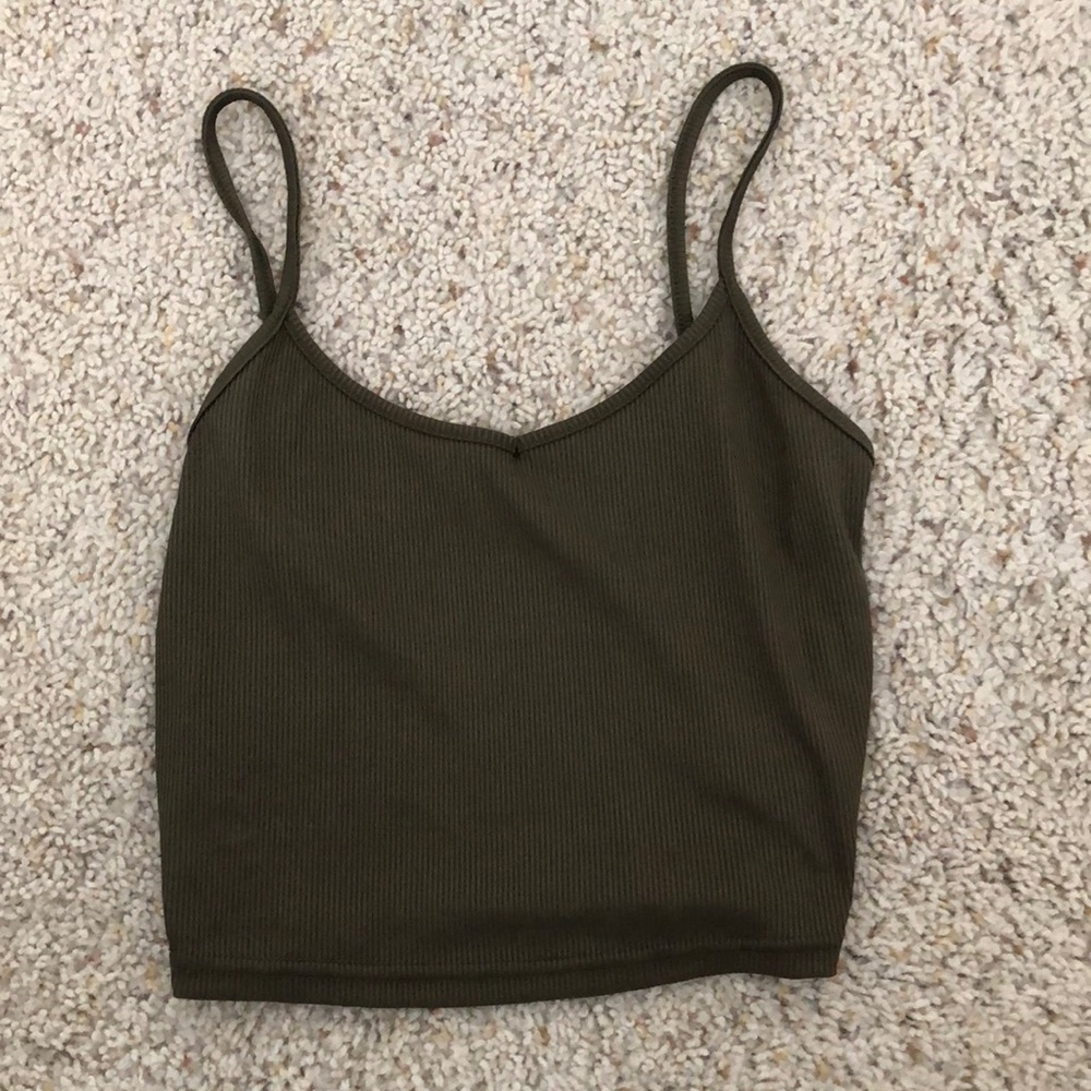 Green Crop Top